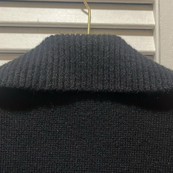 Ann Taylor L black moto sweater - Picture 9 of 9